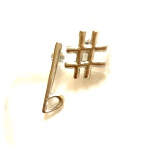 Music sharp and flat stud earrings